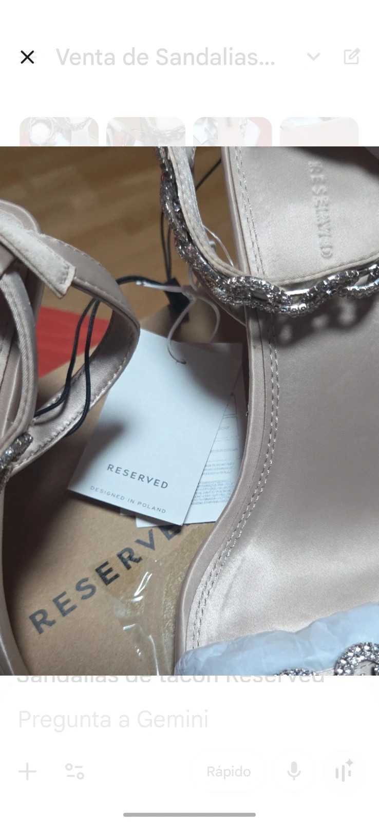 Sandalias Reserved con Pedrería - Talla 38 - NUEVAS – Reserved – taille 38 4