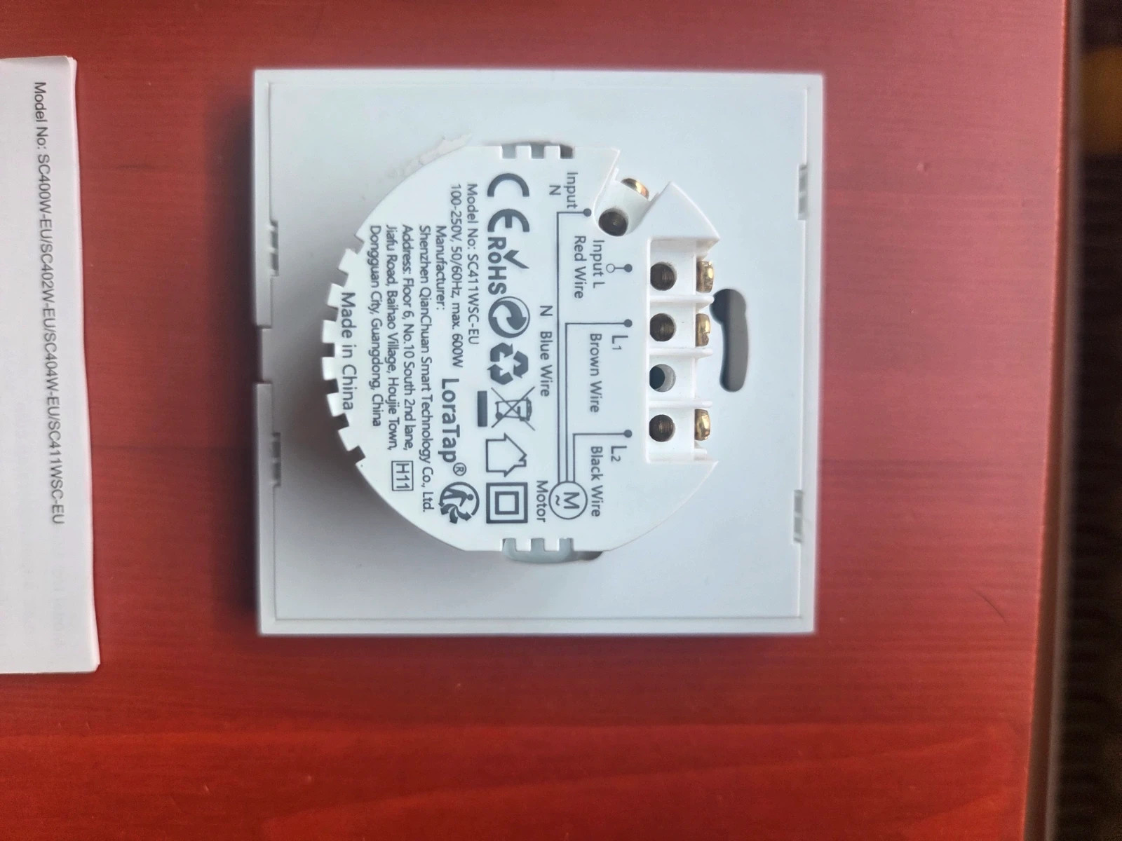 Interruptor Inteligente para Persianas/Cortinas LoraTap + Mando RF – lora tap 3