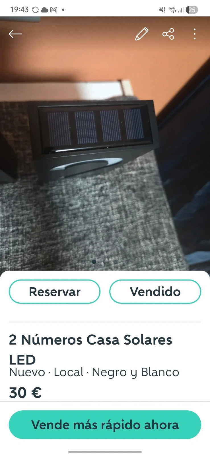 Numeros de casa con energia solar – Blanca 2