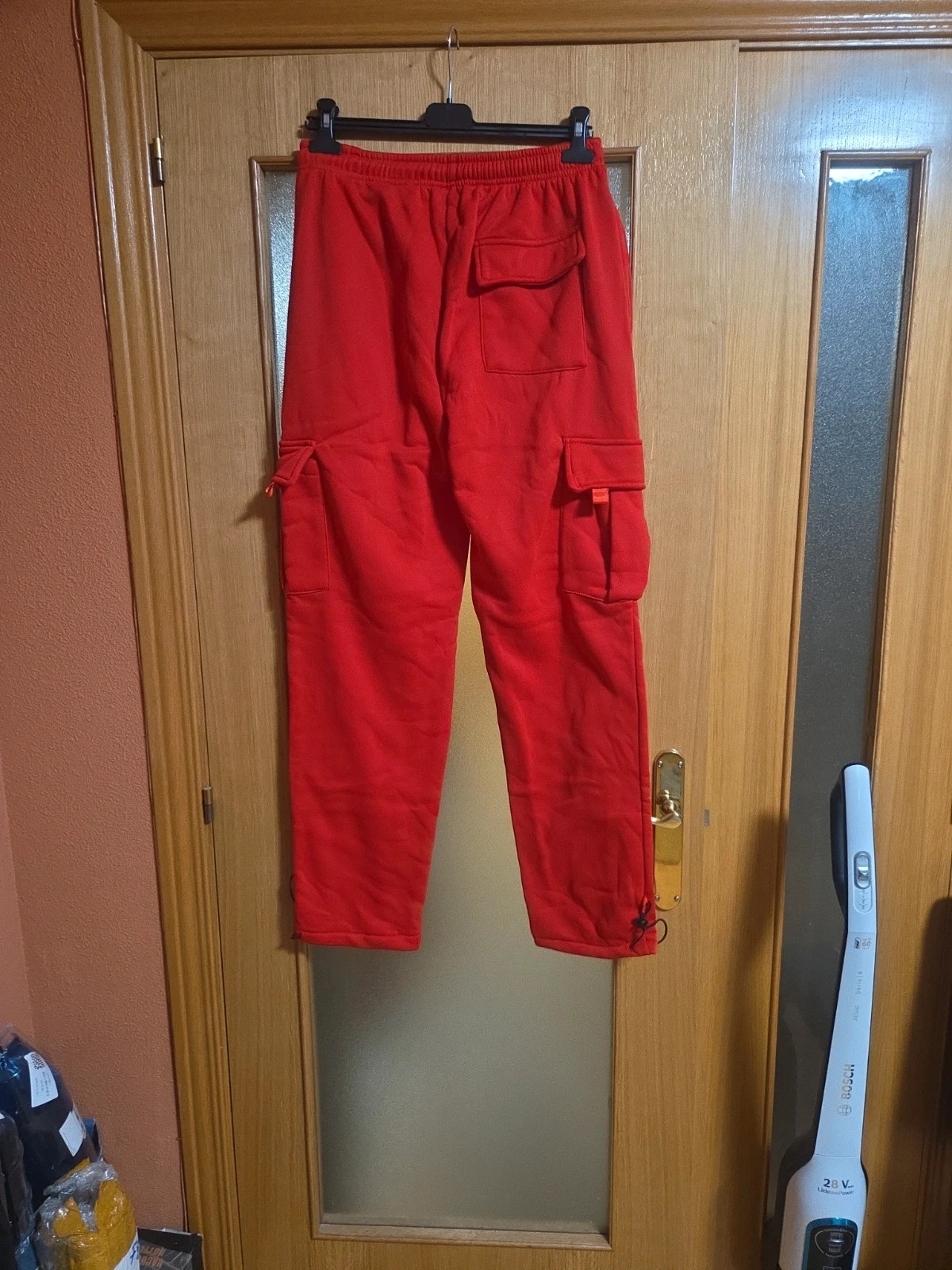 [NUEVO] Pantalón Cargo Rojo Intenso XL - Estilo Jogger – taille XL / 42 / 14 5