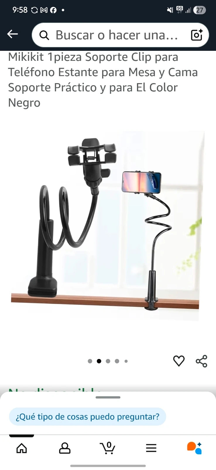 Soporte flexible para movil – Lazy Person 4