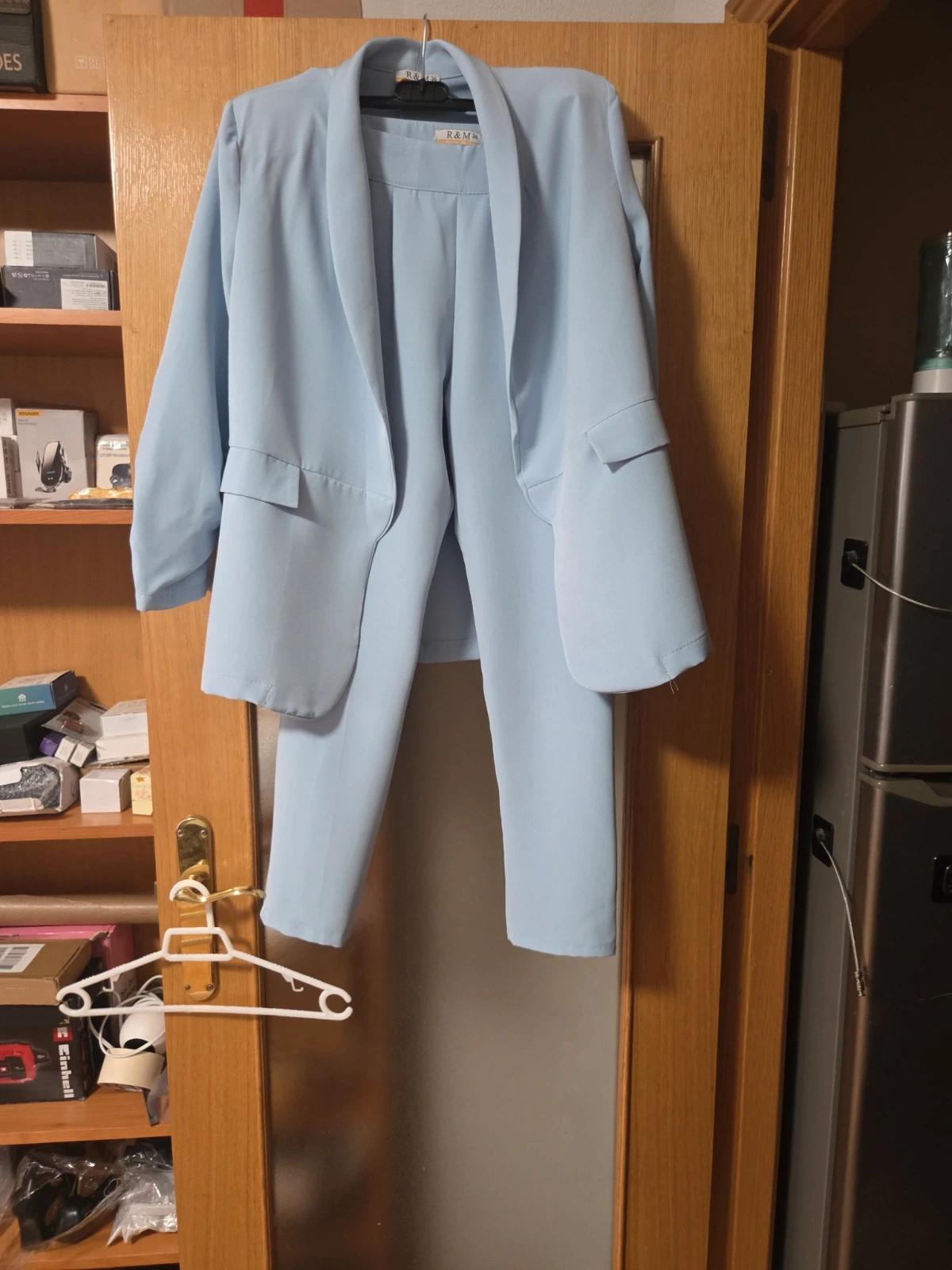 Traje azul mujer chaqueta y pantalón – RM – taille XS / 34 / 6 3