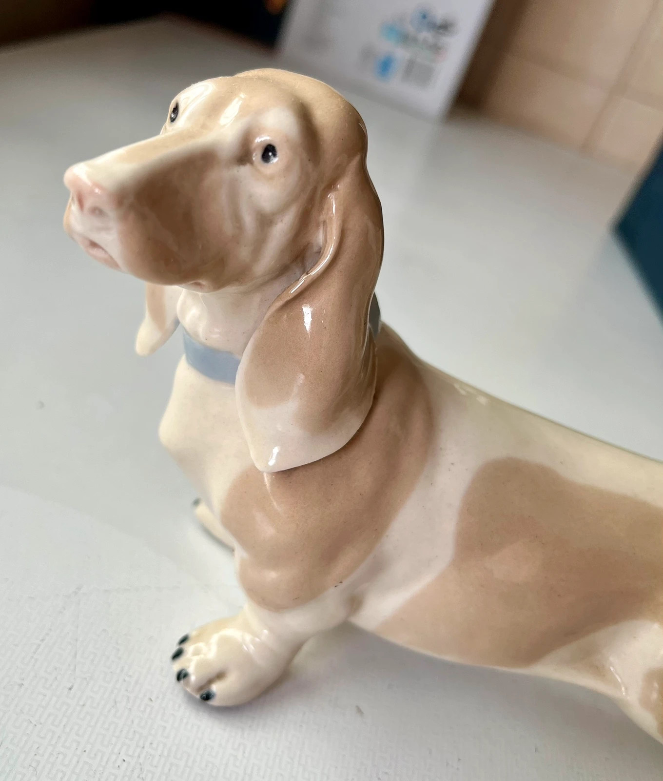 Figura de porcelana dachshund vintage – No Label 2