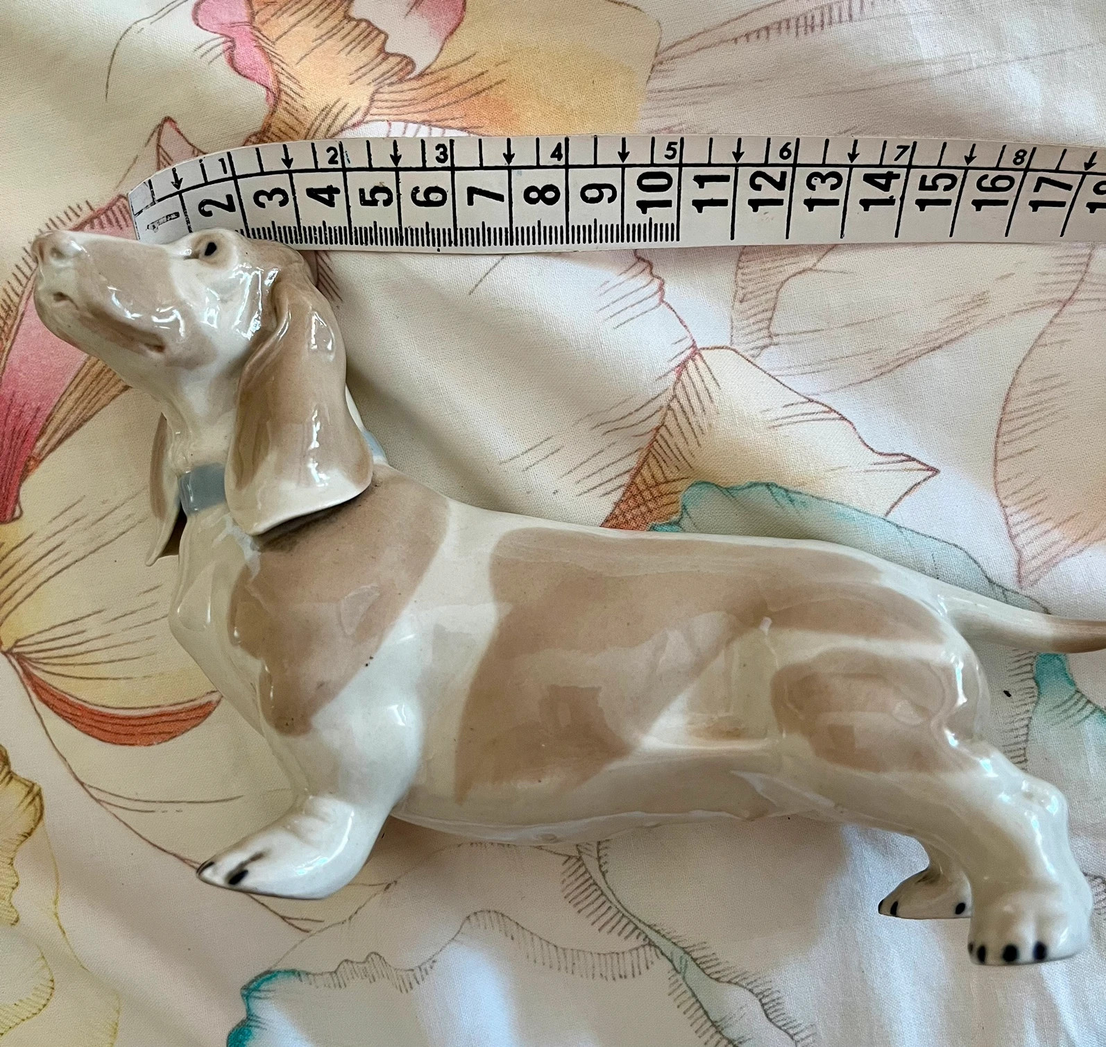 Figura de porcelana dachshund vintage – No Label 5