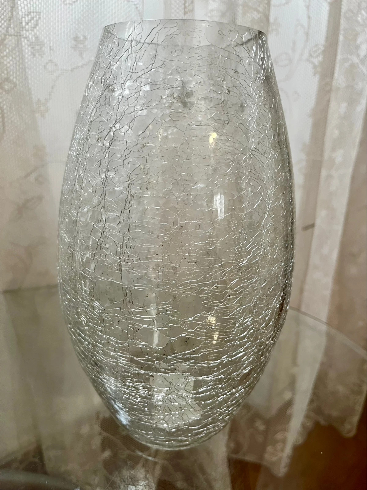 Jarrón cristal craquelado – Cristal