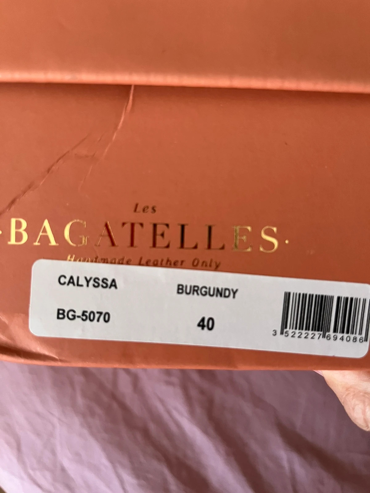 Sandalias burdeos piel – Les Bagatelles – taille 40 4