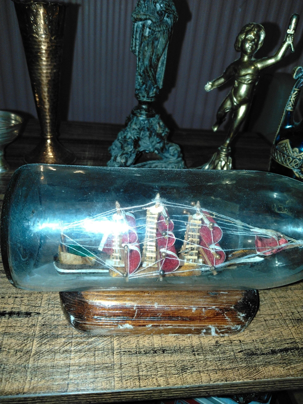 [Gros Lot] 7 Objets Brocante Vintage & Cabinet de Curiosités - Laiton, Marine, Art Religieux – Antik 2