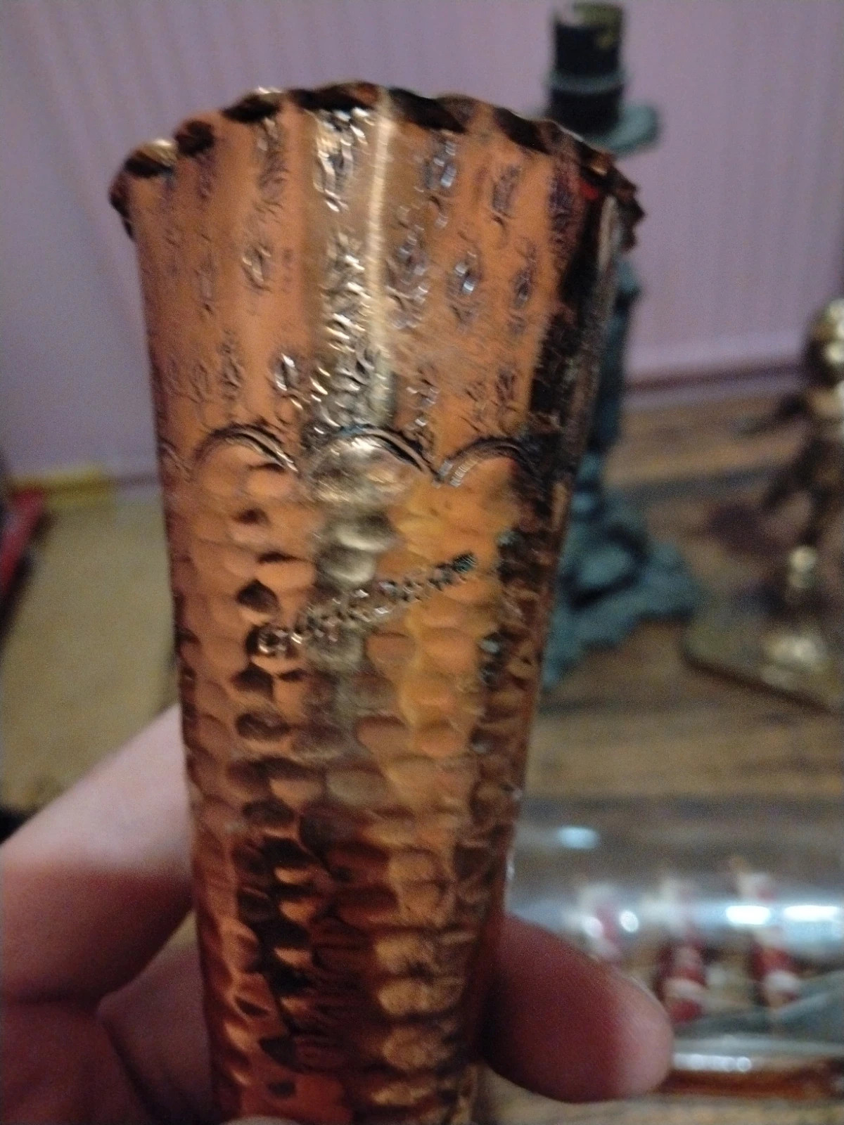 [Gros Lot] 7 Objets Brocante Vintage & Cabinet de Curiosités - Laiton, Marine, Art Religieux – Antik 4
