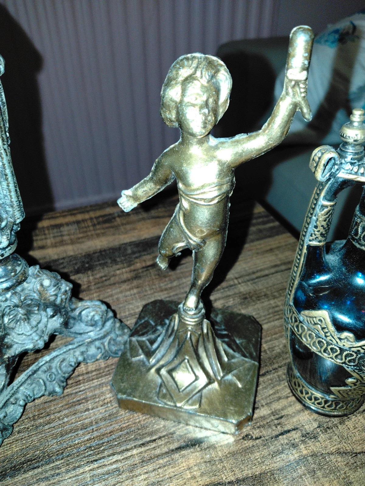 [Gros Lot] 7 Objets Brocante Vintage & Cabinet de Curiosités - Laiton, Marine, Art Religieux – Antik 5