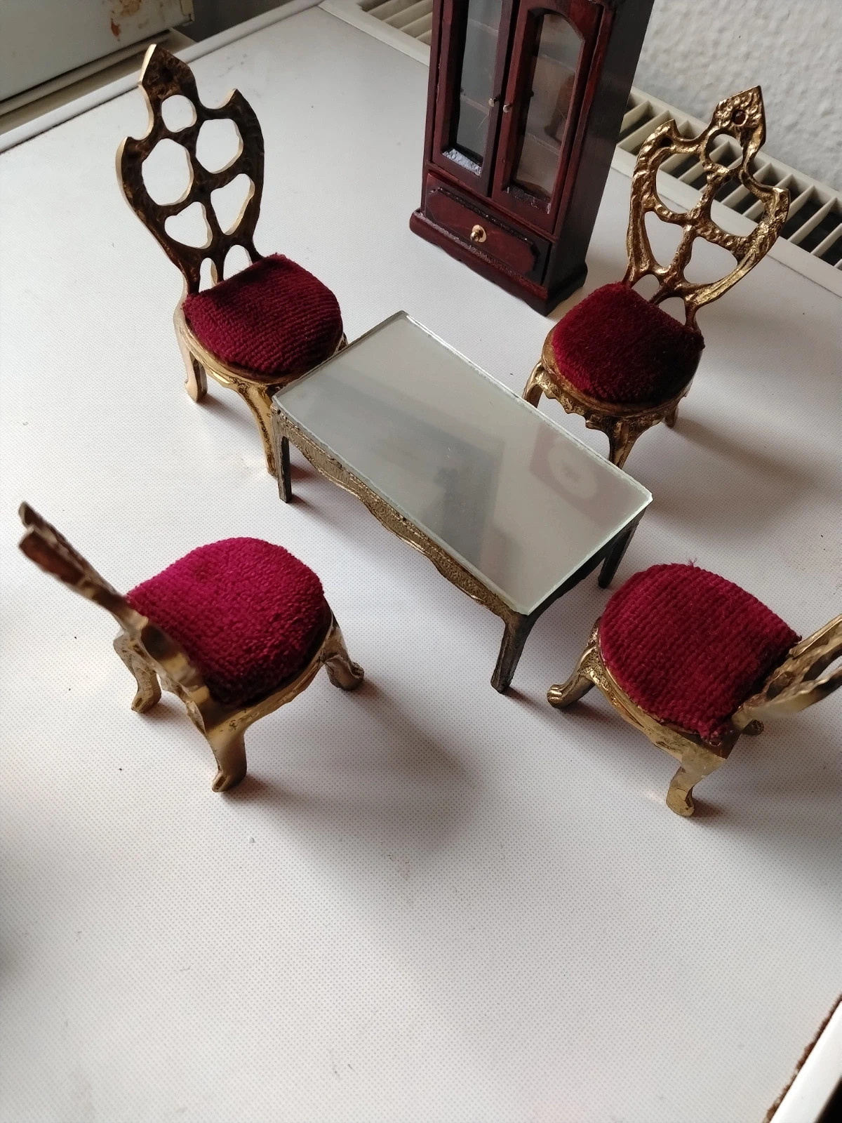 Rare Lot Mobilier Miniature de Collection – Style Ancien / Limoges / 3