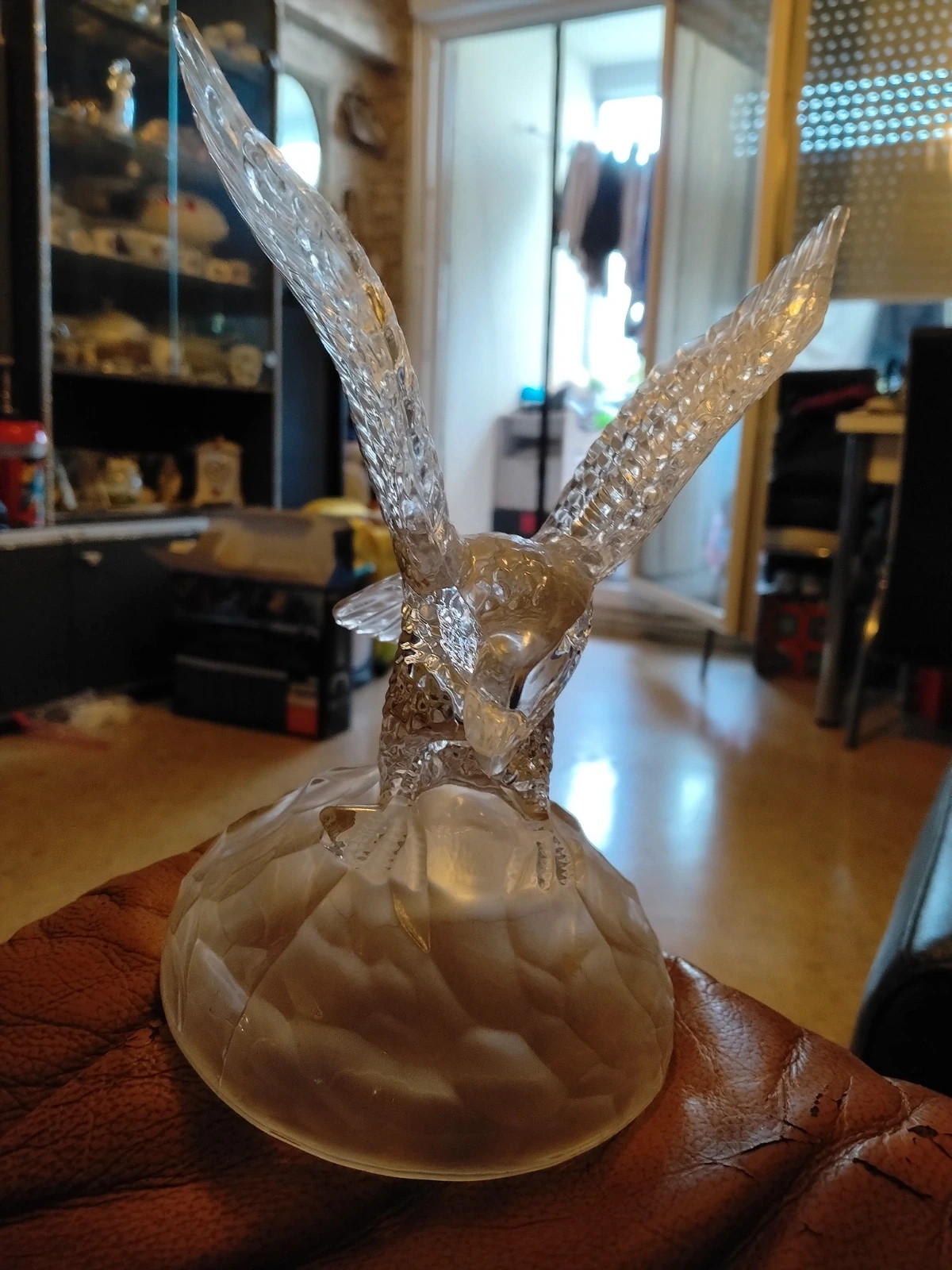 Aigle en cristal – figurine décorative