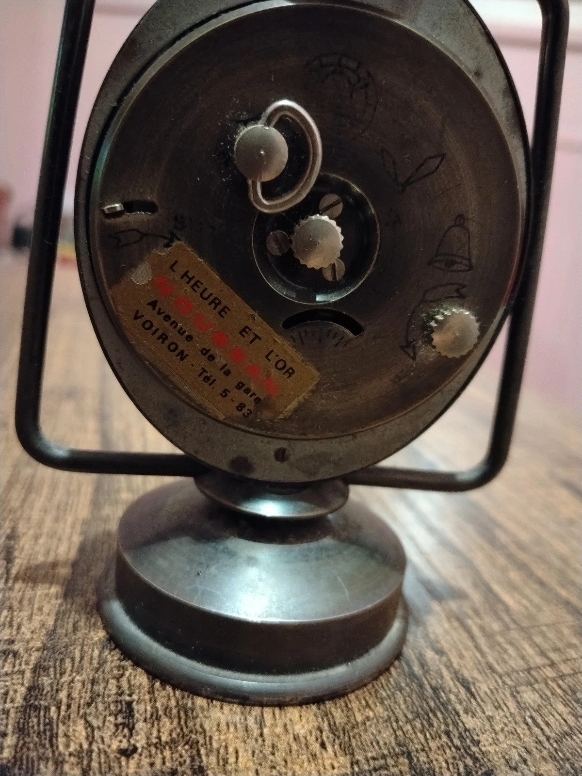 Ancien Réveil Lanterne Lancel Paris Laiton Doré - Pendulette Mécanique Vintage Collection – Lancel 3