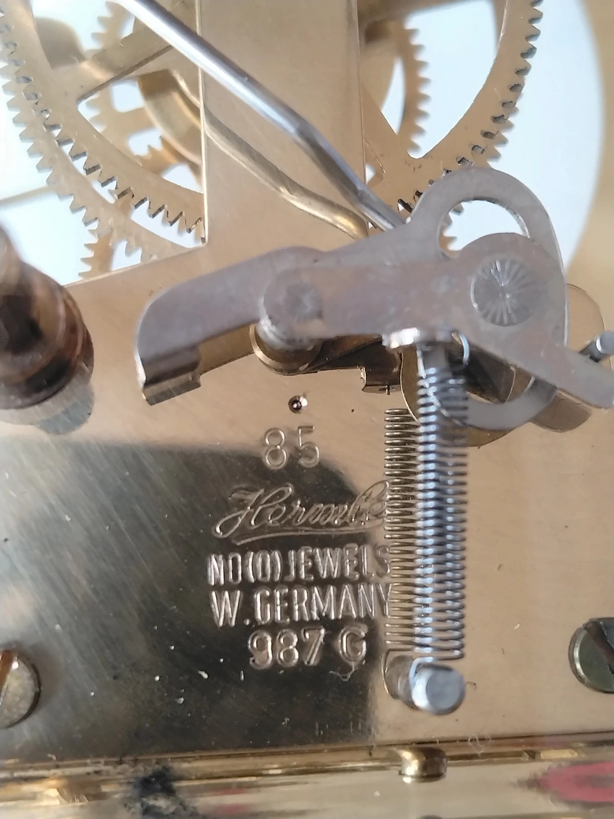 Horloge cage vintage JAZ mouvement Hermle – Jaz 3