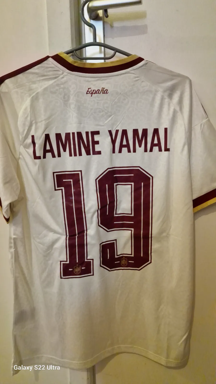 Maillot équipe Espagne #19 Lamine Yamal – Adidas – taille M 3