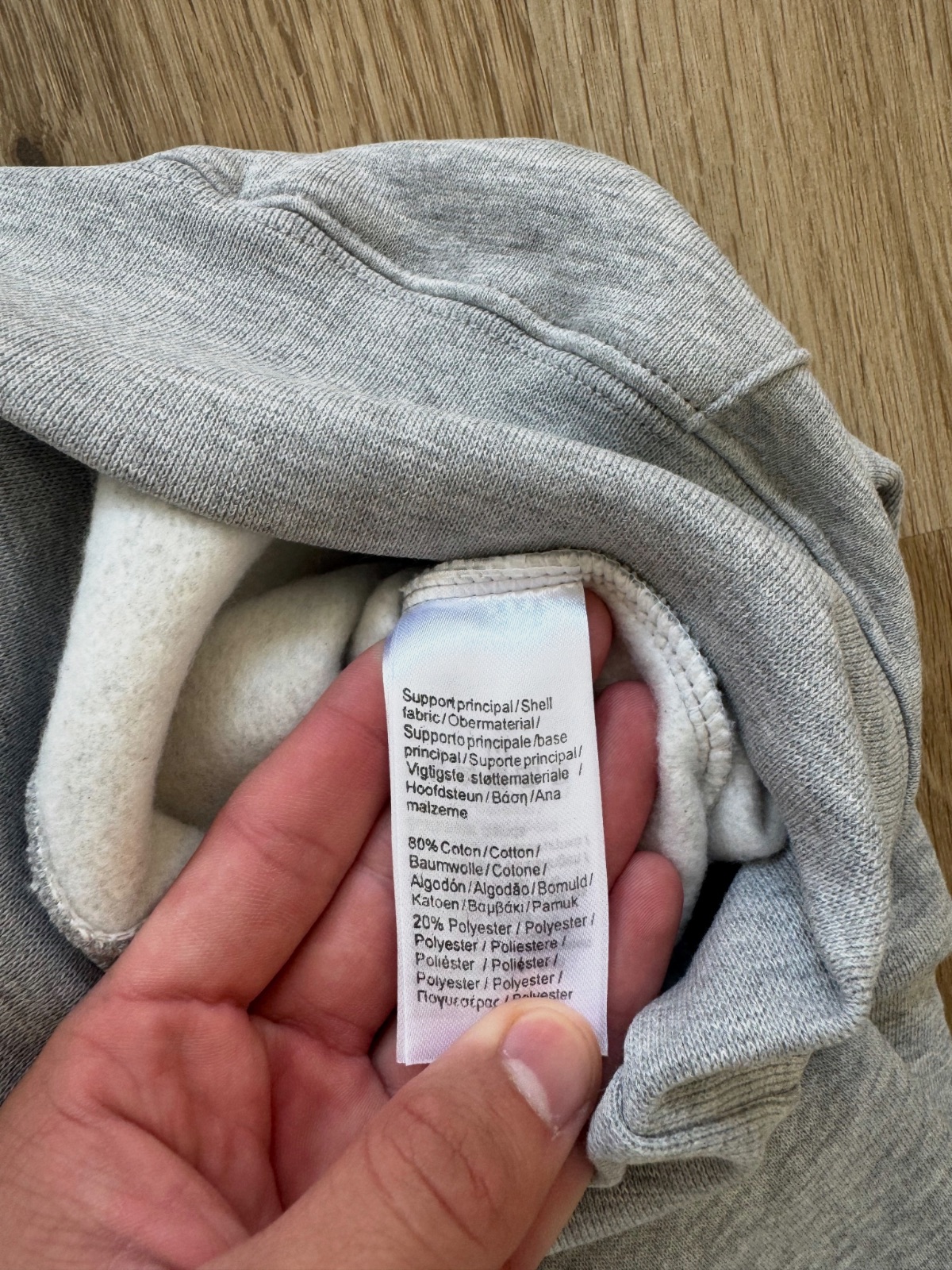 Sudadera Lacoste gris con capucha  – Lacoste – taille L 4