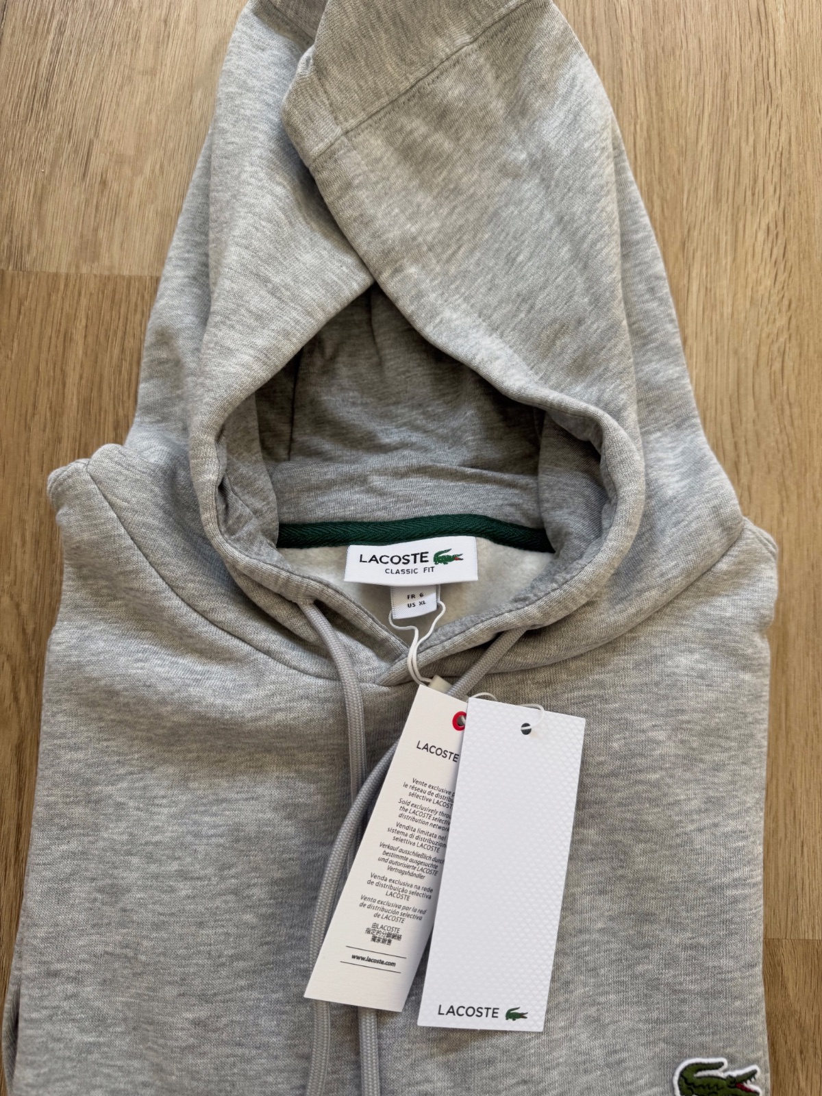 Sudadera Lacoste gris con capucha  – Lacoste – taille L 3