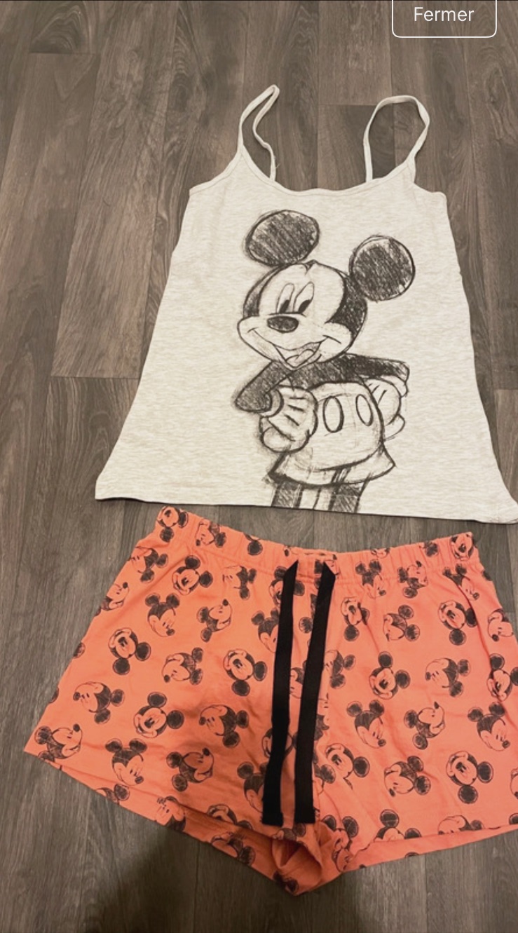 Pyjama Mickey Primark – taille XS – Primark – taille XS 2