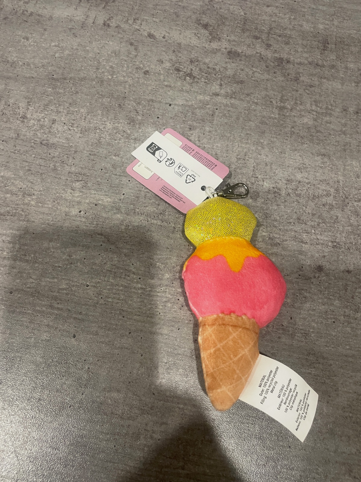 Porte-clés peluche glace neuf avec étiquette – Autre – taille 10 ans 3