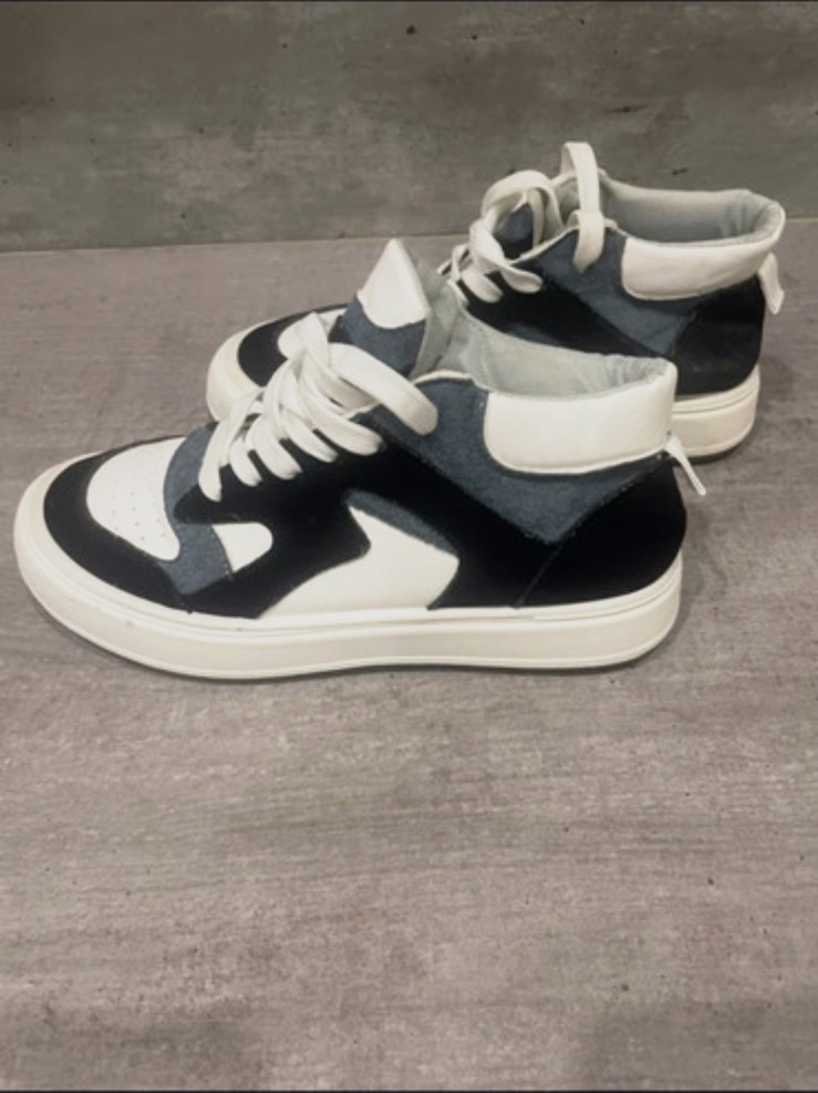 Sneakers montantes bicolores noir et blanc – Autre – taille EU 39 3