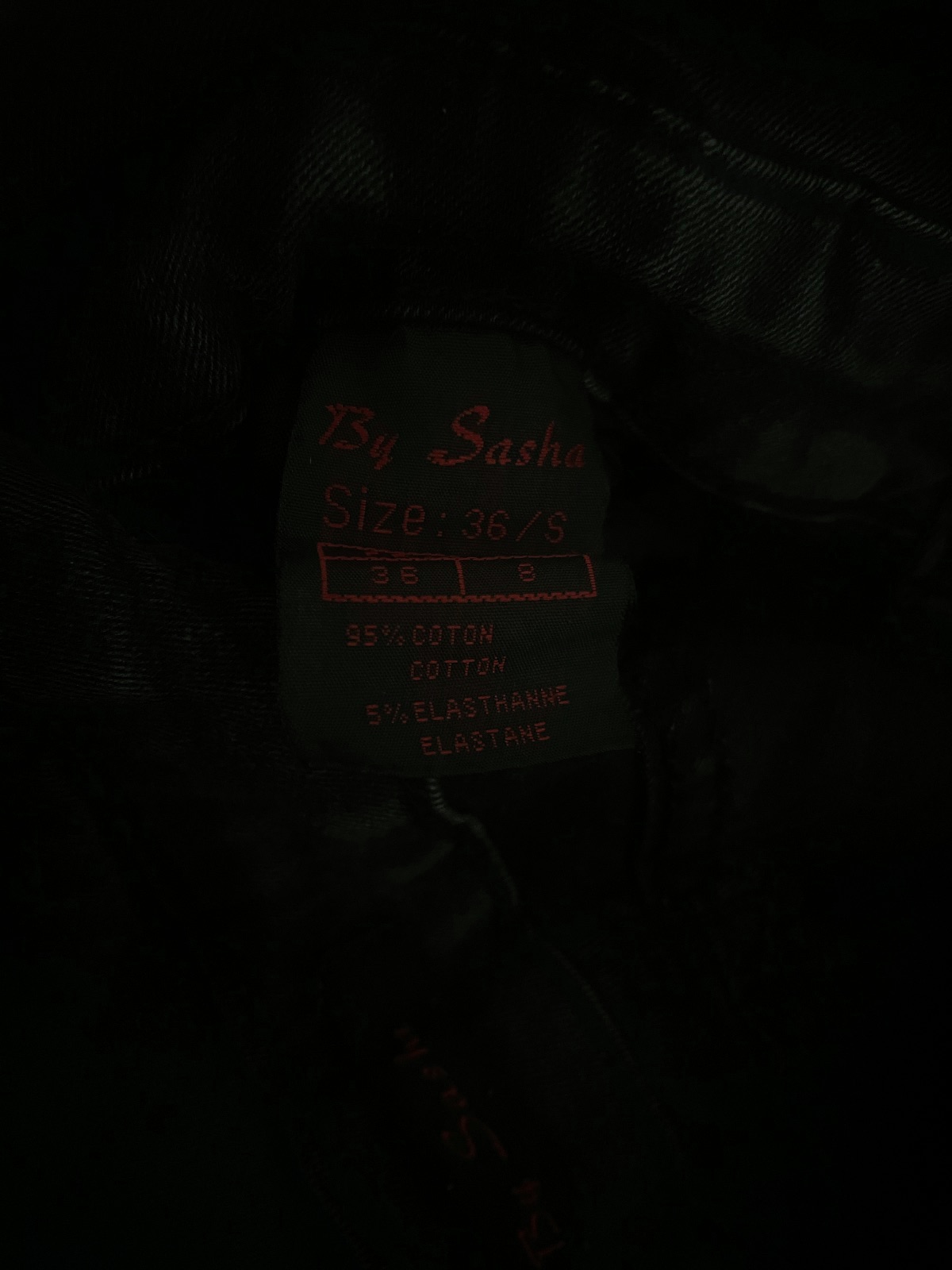 Jean noir By Sasha taille 36 coupe slim – By Sasha – taille 36 3