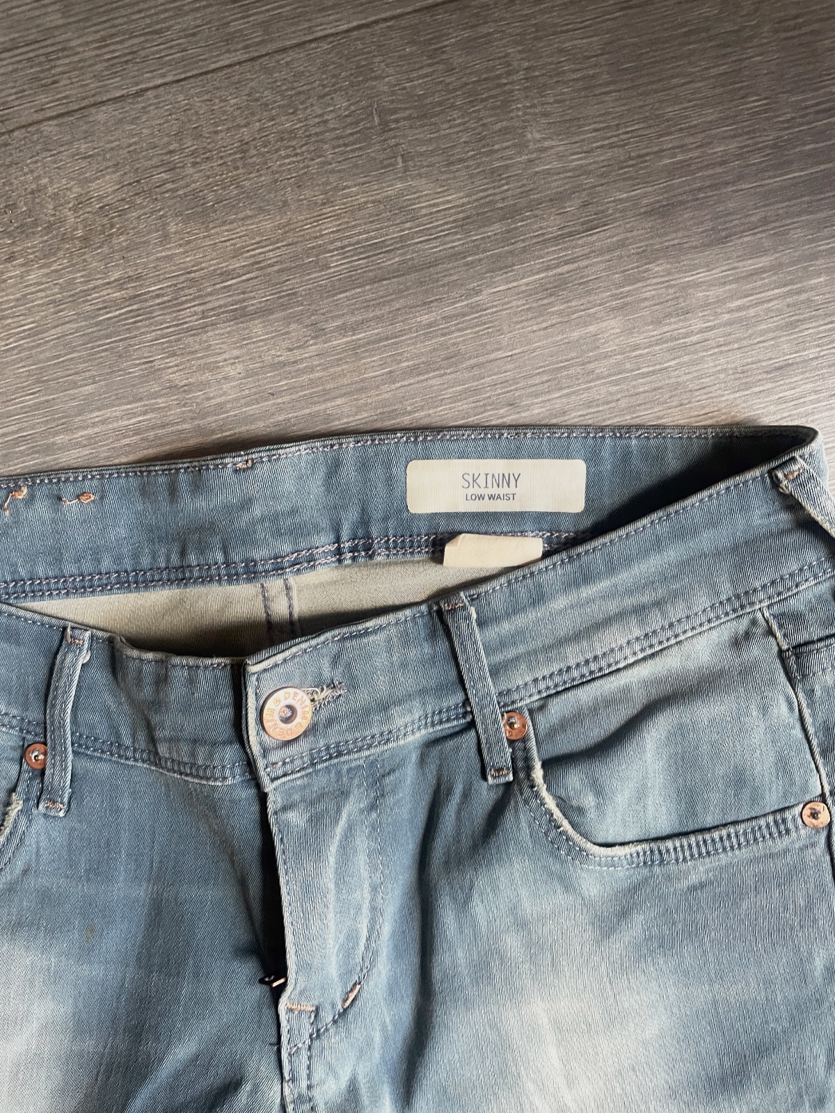 Jean skinny taille basse bleu clair – Taille 36 – Denim – taille 36 2