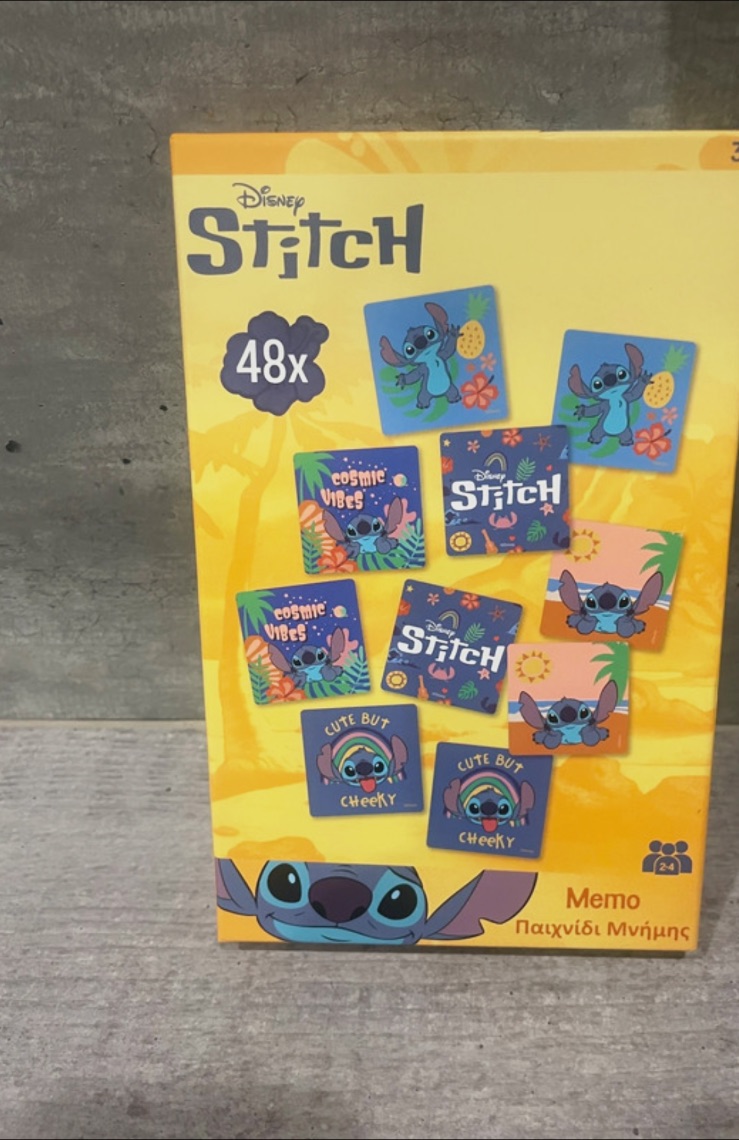 Jeu de mémoire NEUF Stitch Disney 48 cartes – Disney – taille 3 ans 3