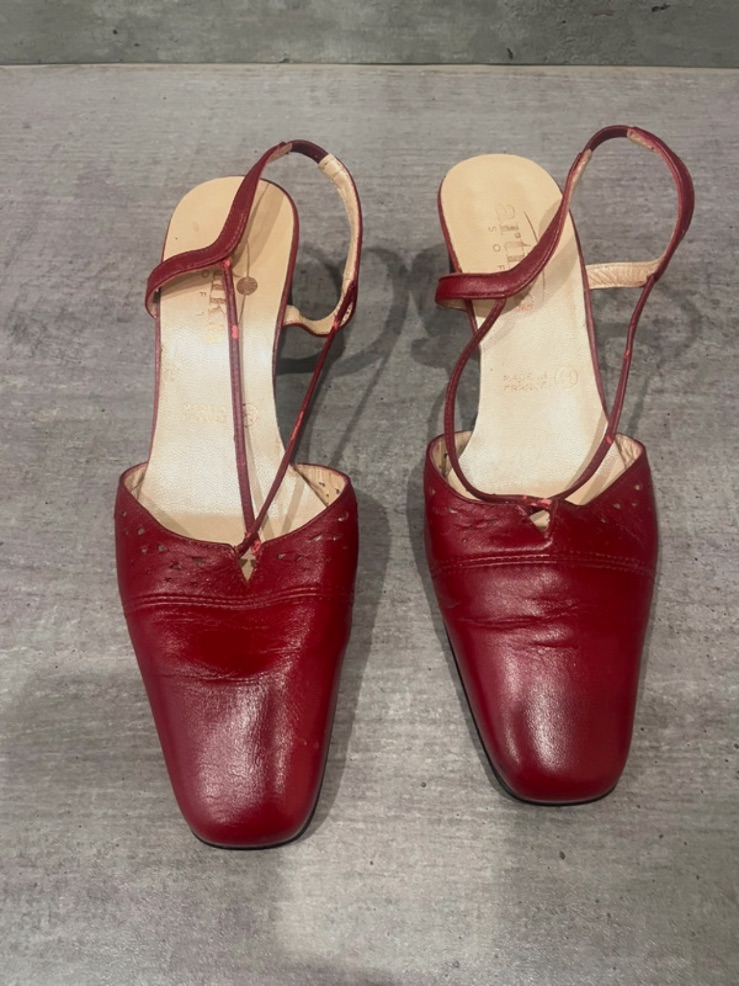Escarpins rouges Arika Soft cuir – T.37 – Made in France – Arika Soft – taille EU 37 2