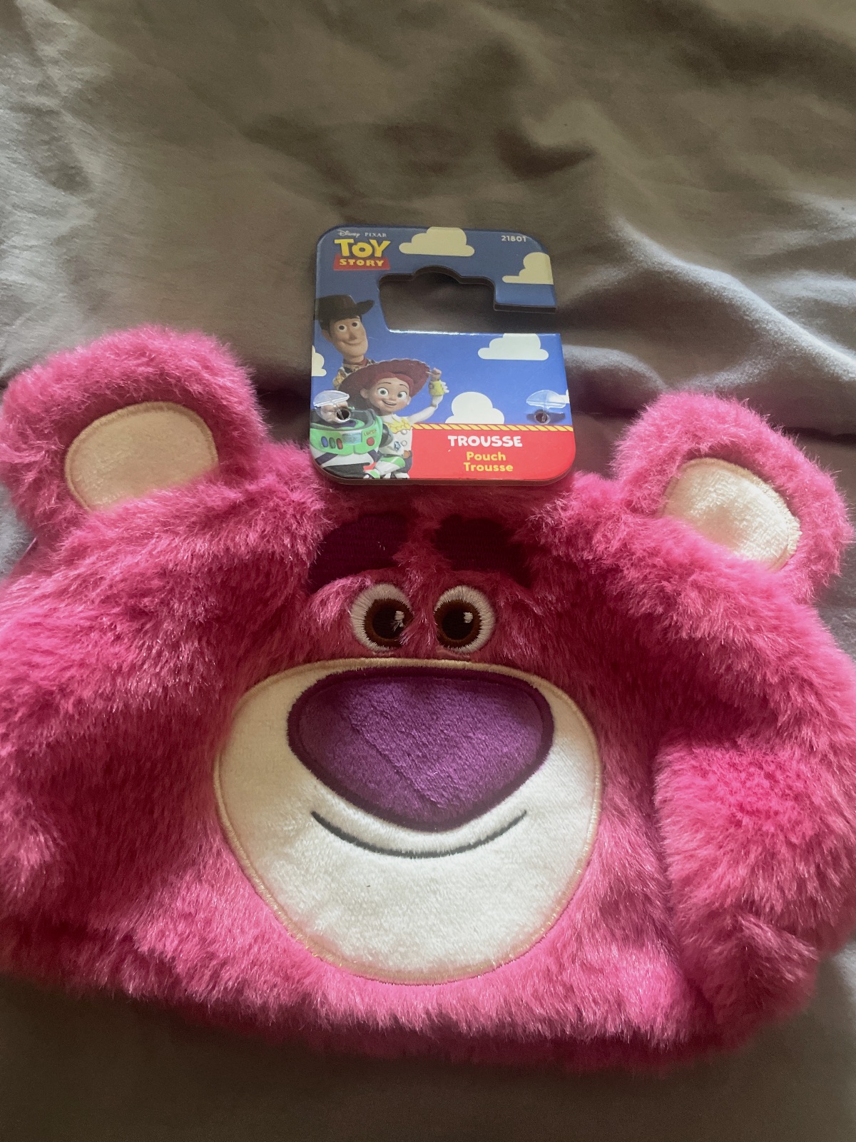 Pochette Disney Toy Story Lotso rose en peluche – Disney – taille L 3