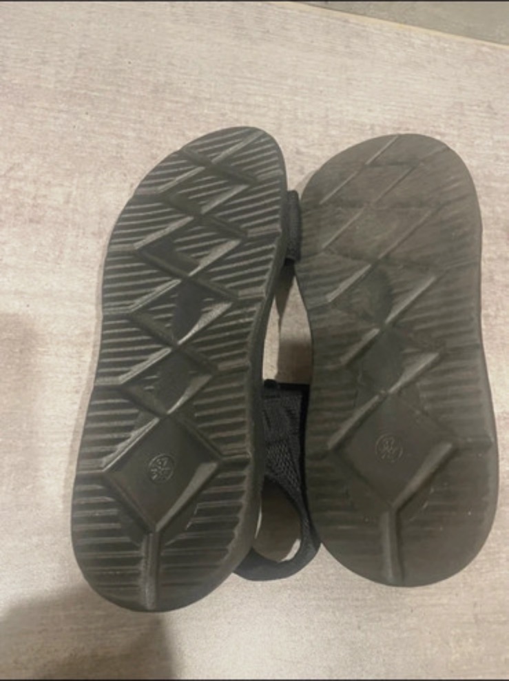 Sandales de sport noires à scratchs – Autre – taille EU 37 6