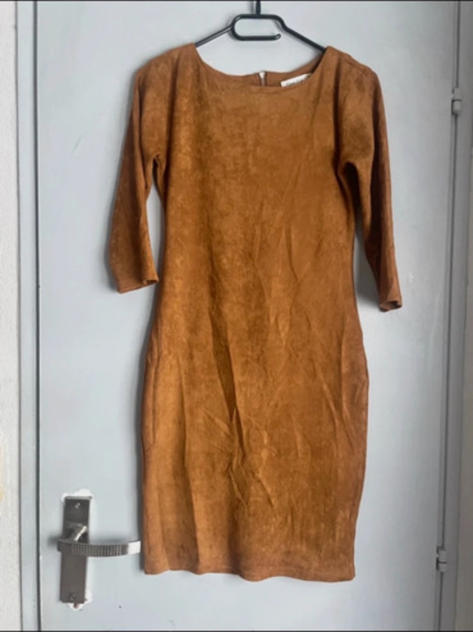 Robe camel effet suédine Noémie & Co taille M – Autre