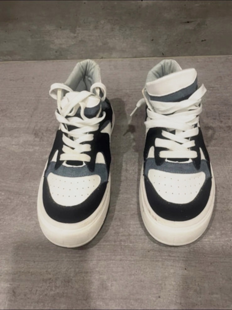 Sneakers montantes bicolores noir et blanc – Autre – taille EU 39 2
