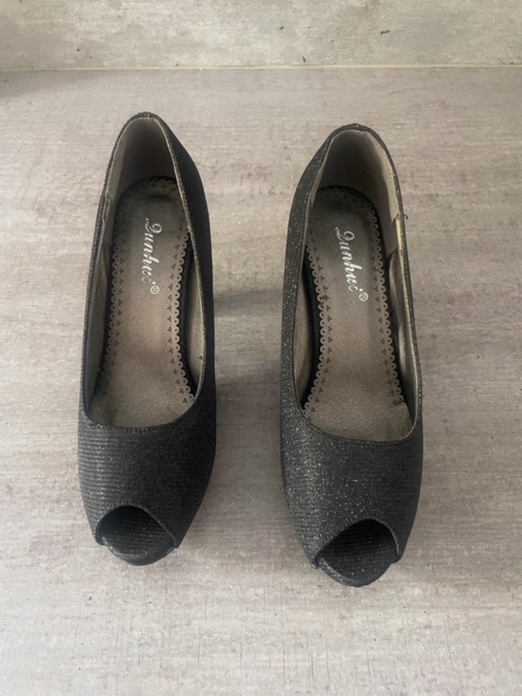 Escarpins noirs pailletés neufs – Pointure 36 – Autre – taille EU 36 2