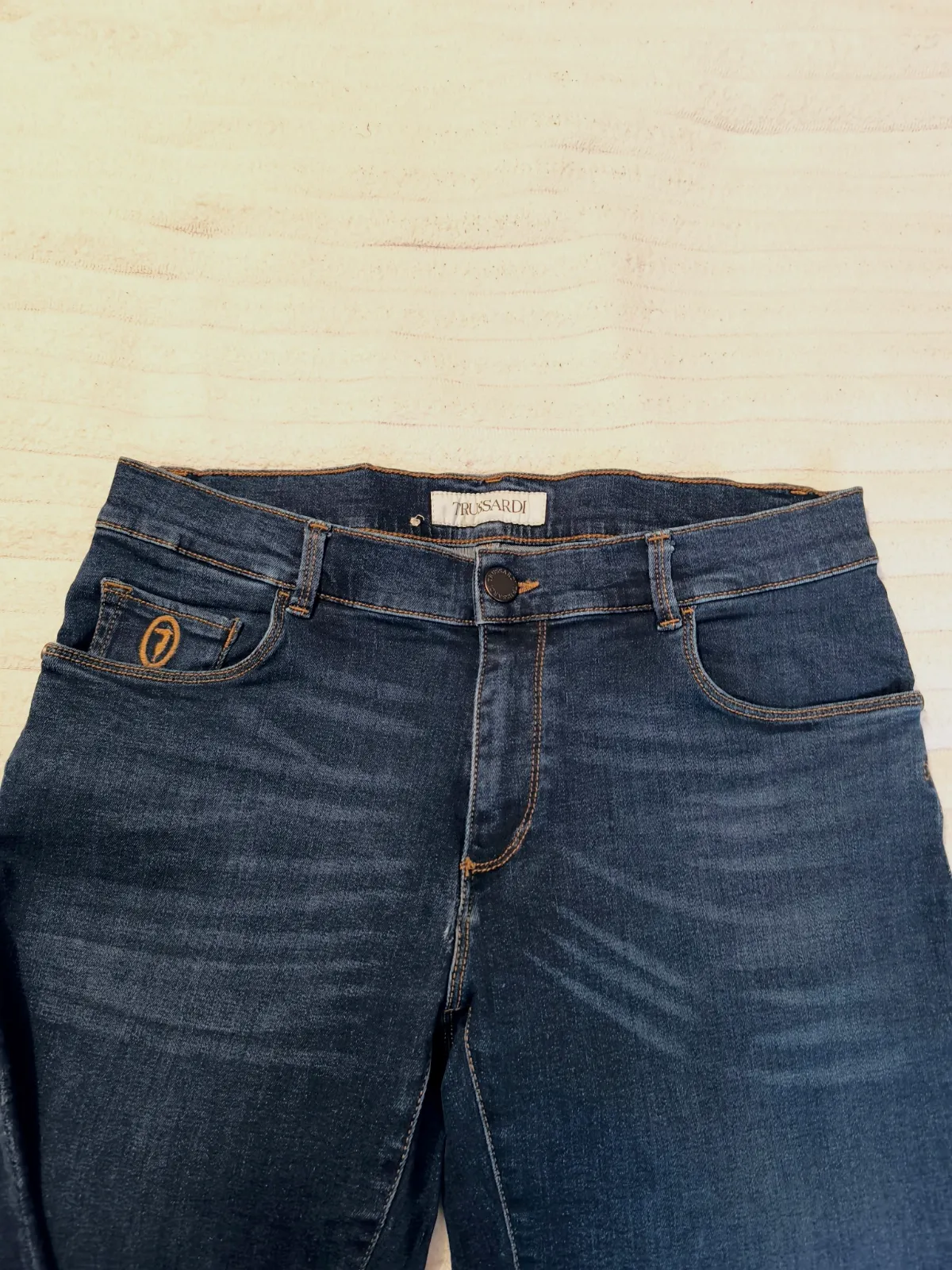 Jean bleu marine Trussardi T 40 ou L – Trussardi – taille 40 3
