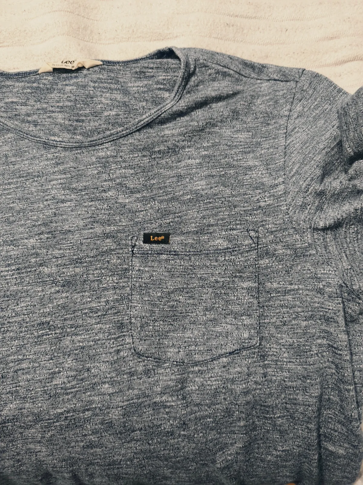 T-shirt gris anthracite chiné Lee T L – Lee – taille L 4