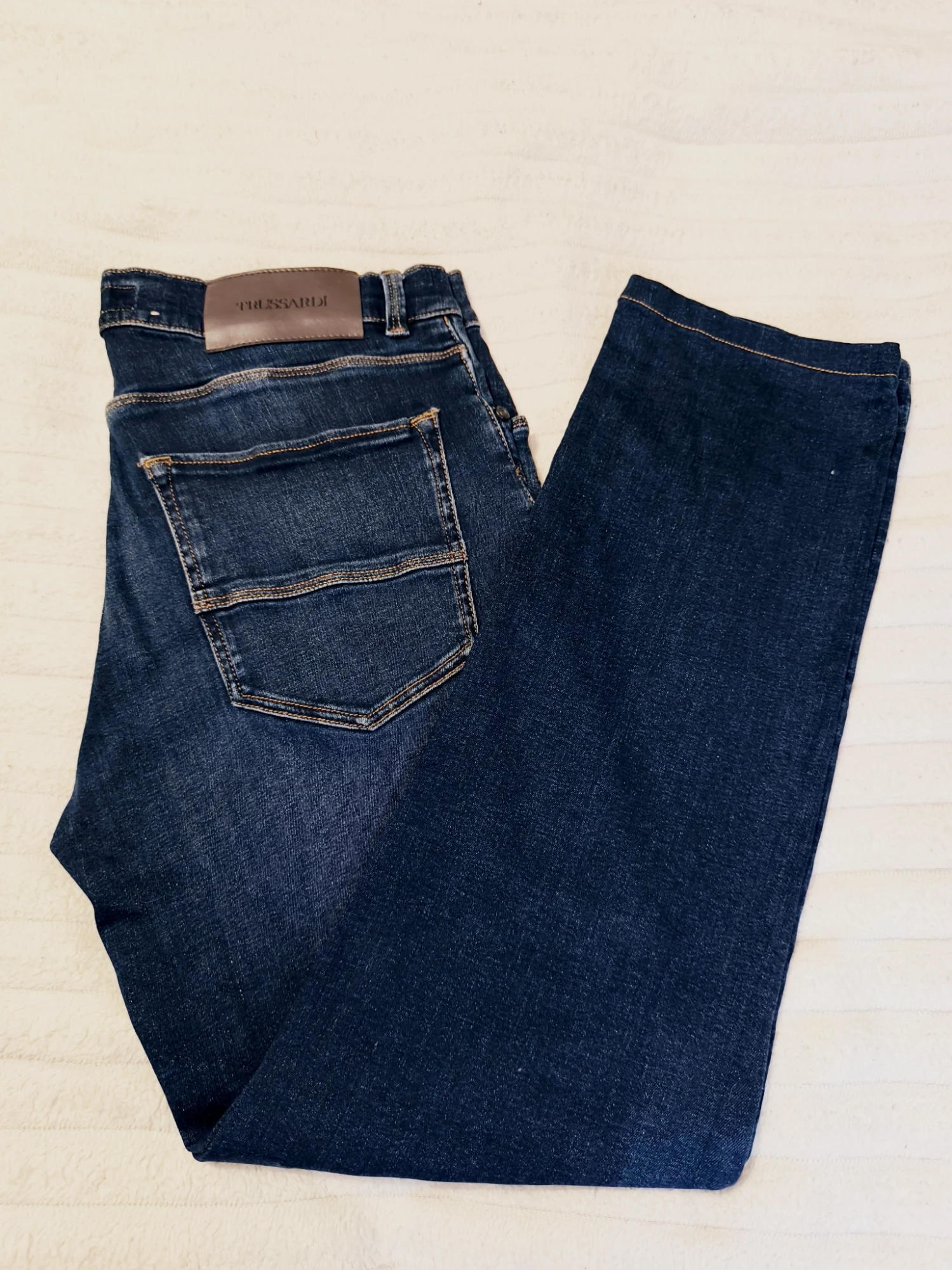 Jean bleu marine Trussardi T 40 ou L – Trussardi – taille 40