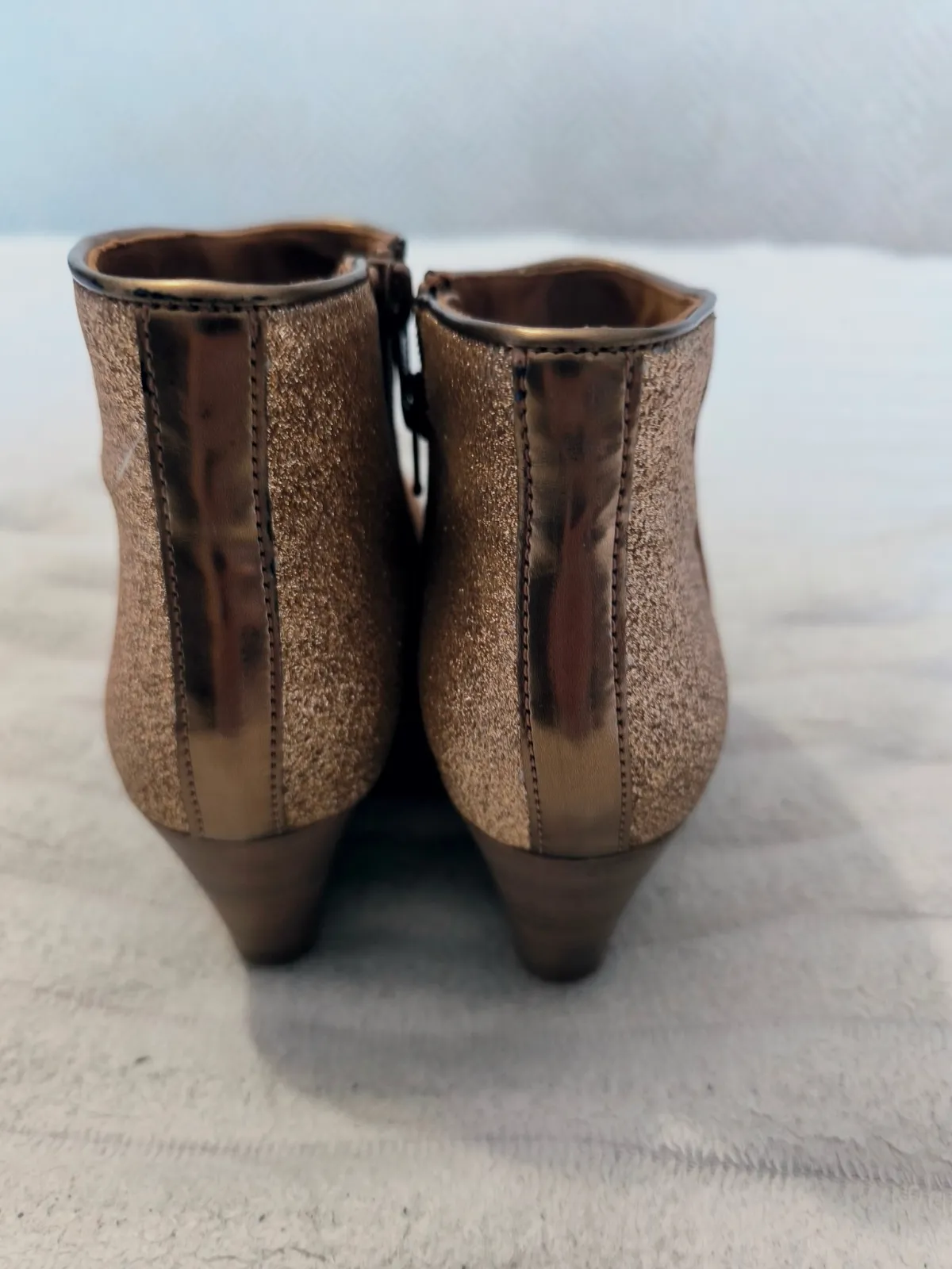 Bottines en daim et paillettes marron et or Mellow Yellow Pointure 37  – Mellow Yellow – taille EU 37 4
