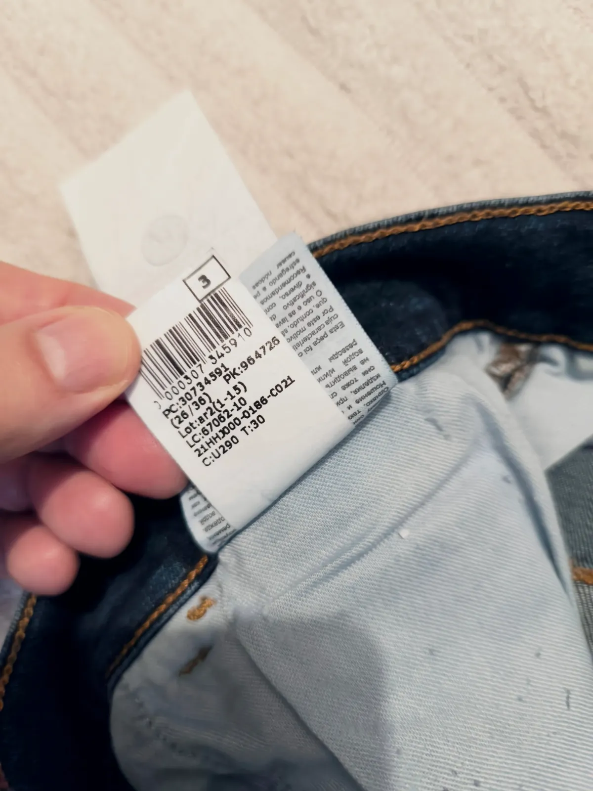 Jean bleu marine Trussardi T 40 ou L – Trussardi – taille 40 6