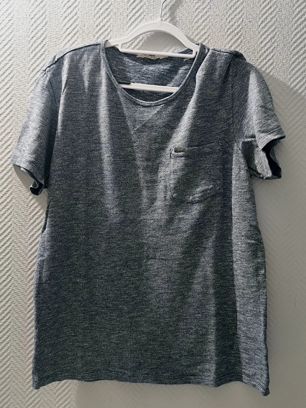T-shirt gris anthracite chiné Lee T L