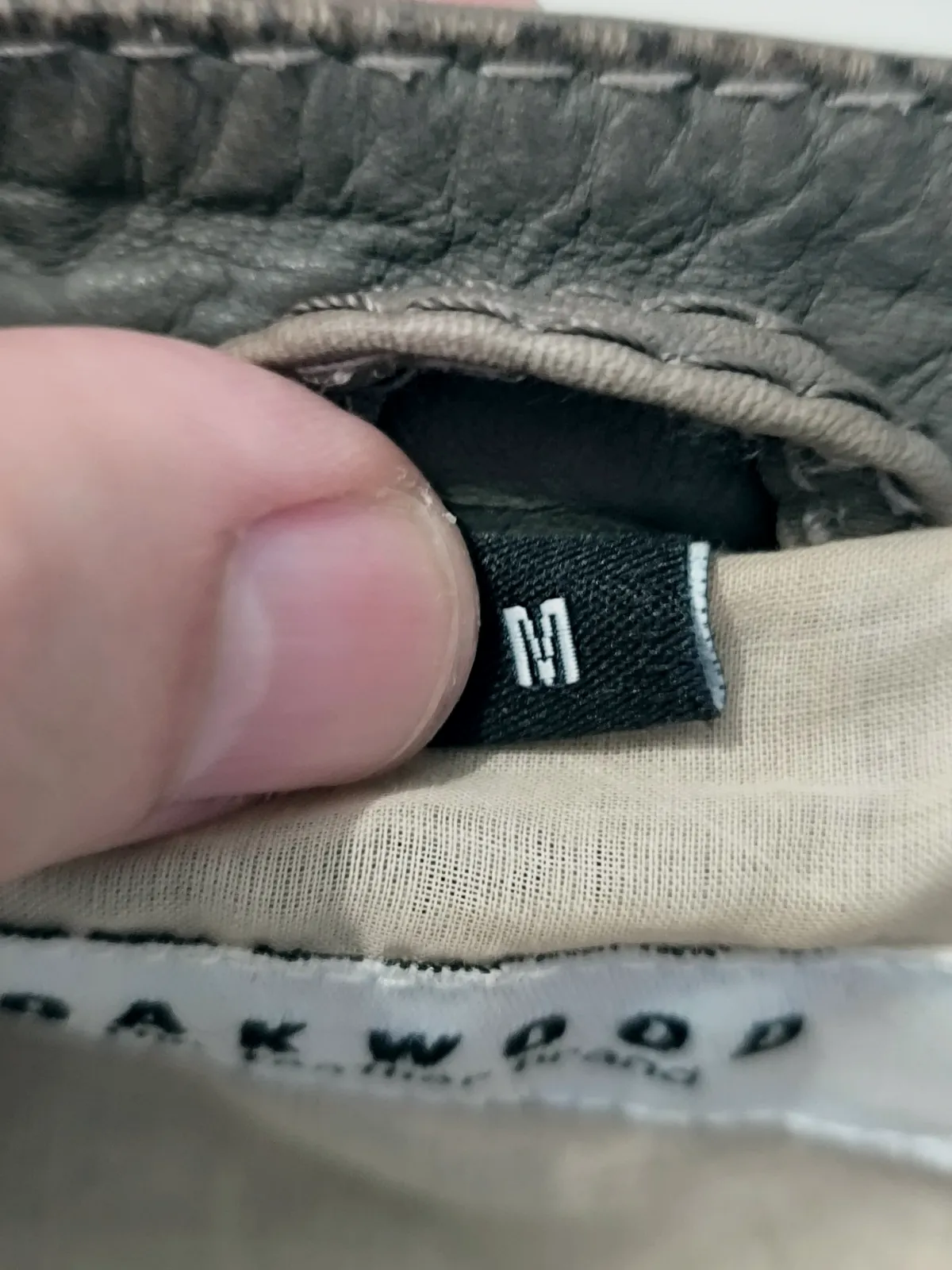 Perfecto en cuir taupe Oakwood T M ou 38 – Oakwood – taille M 8