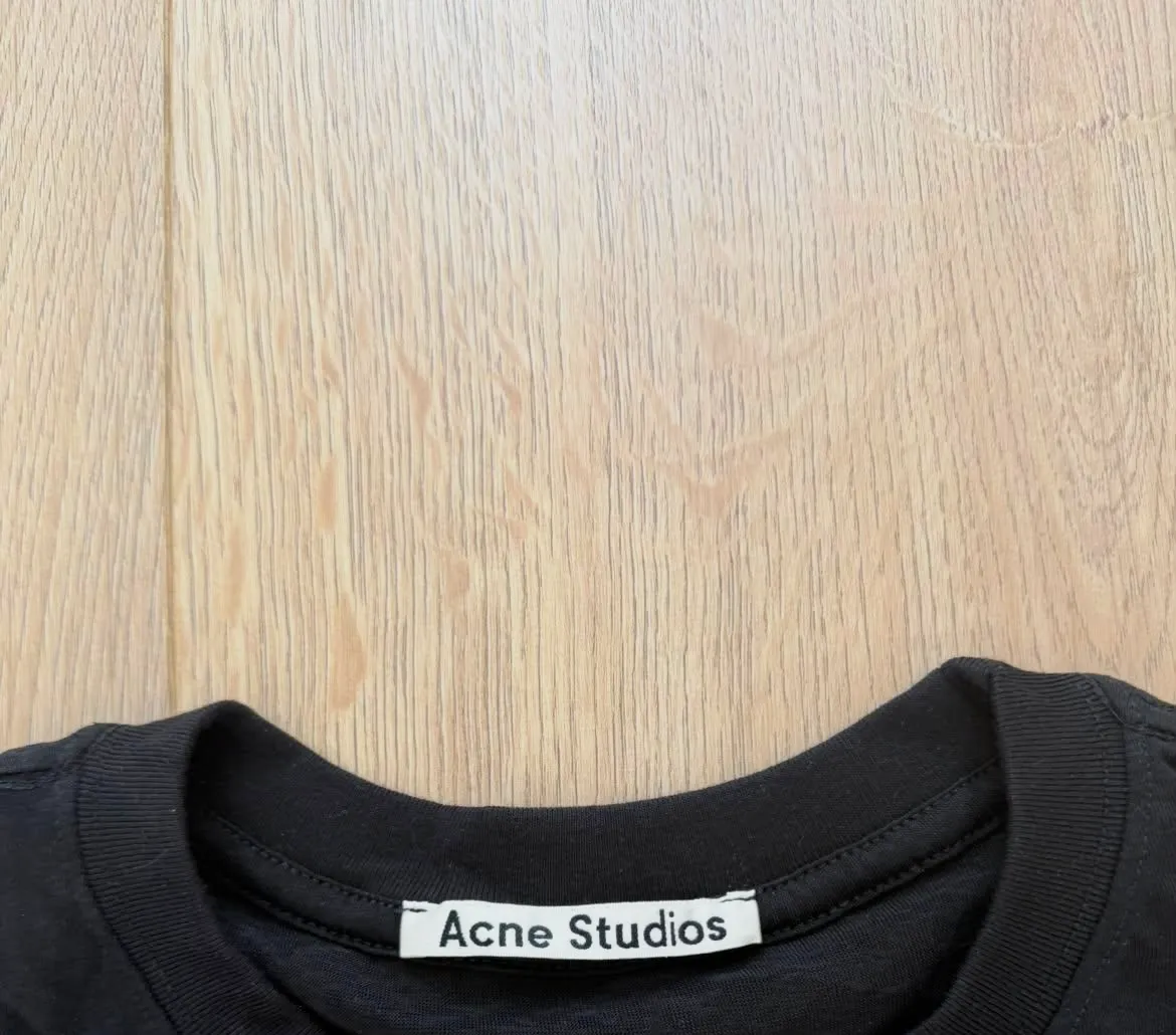 Acne Studios Stockholm 1996 t-shirt noir manches longues logo designer  – Acne Studios – taille S 3