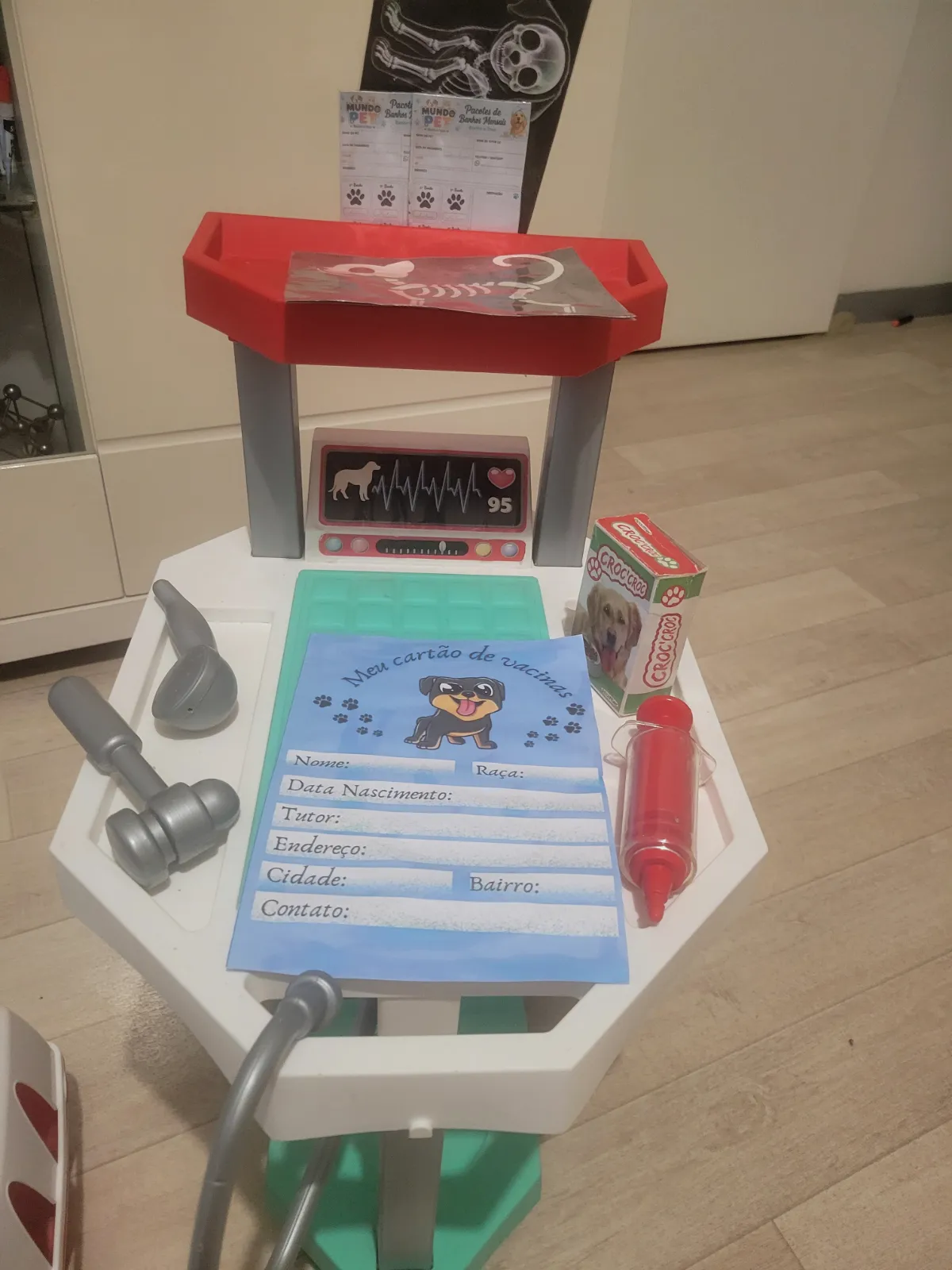 Chariot de vétérinaire avec petits chiens 1 poupée avec accessoires de docteur – Smoby – taille 24 mois 3