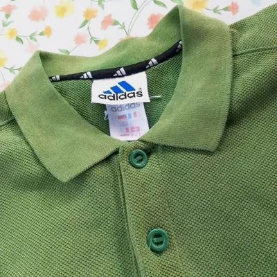 Polo Adidas Vintage – Vert Prairie – Taille 5 (L/XL) – Adidas – taille XL 4