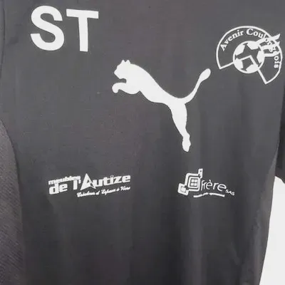 Maillot de Sport PUMA Noir & Blanc Édition "Avenir Coulongois" Taille L – Puma – taille L 8