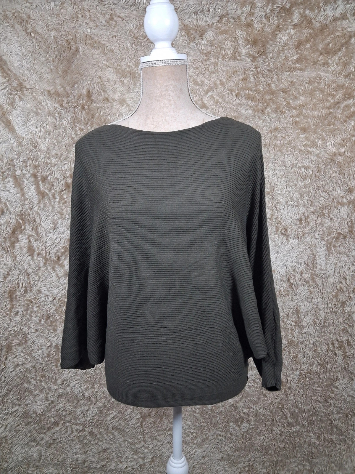 Pull Urban by Gémo kaki manches chauve-souris taille S