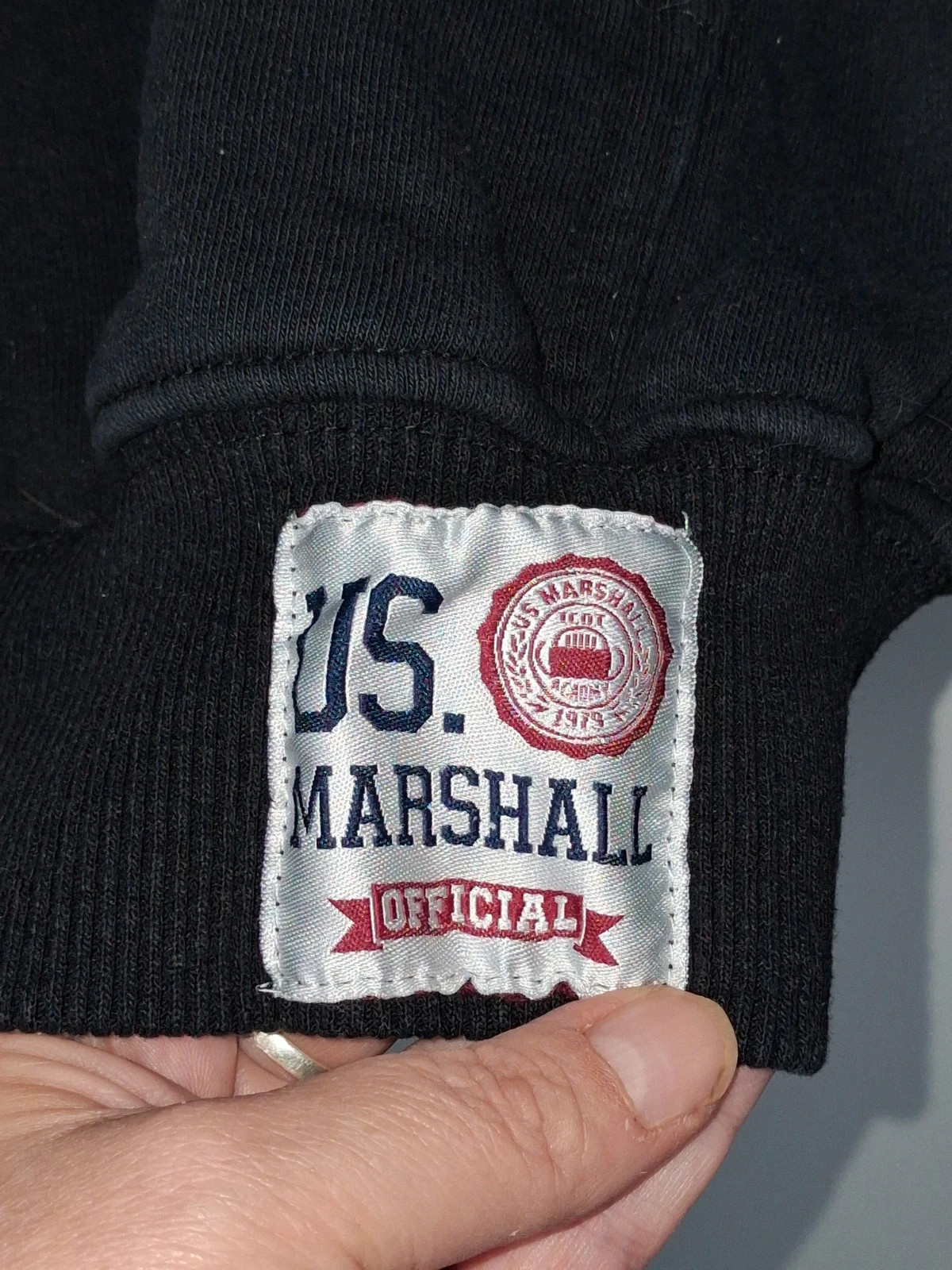 Sweat-shirt zippé US Marshall homme noir et doré - Taille S (36) – US.Marshall – taille S 4