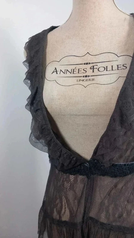Street One Gilet Femme T38 M Noir Dentelle Florale Sans Manches Volants Bohème Chic – Street One – taille S / 36 / 8 3