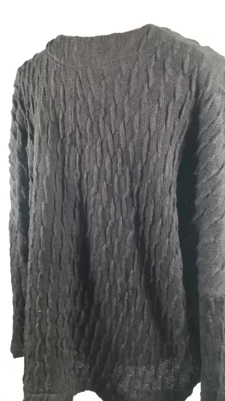Jean Marc Philippe Pull Femme T52/54 Maille Relief Oversize Chauve-Souris Noir – Jean-Marc Philippe – taille 6XL / 52 / 24 4