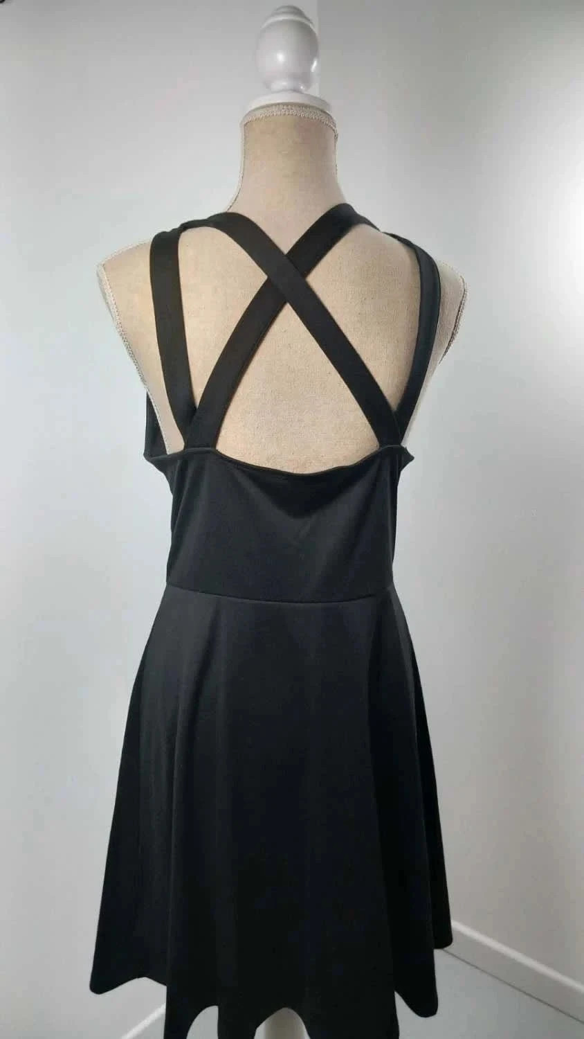 Robe Noire Patineuse Fb Sister – Dos Croisé Original – T. S – État Impeccable – FB Sister – taille S / 36 / 8 3