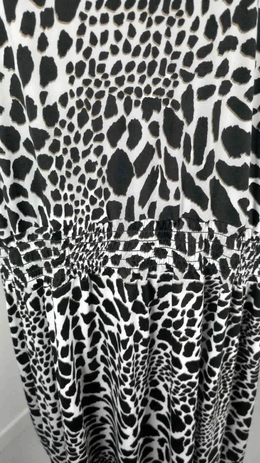 💙 Robe Fluide Imprimé Animalier - DAXON - Taille 52/54/56 – Daxon – taille 7XL / 54 / 26 4