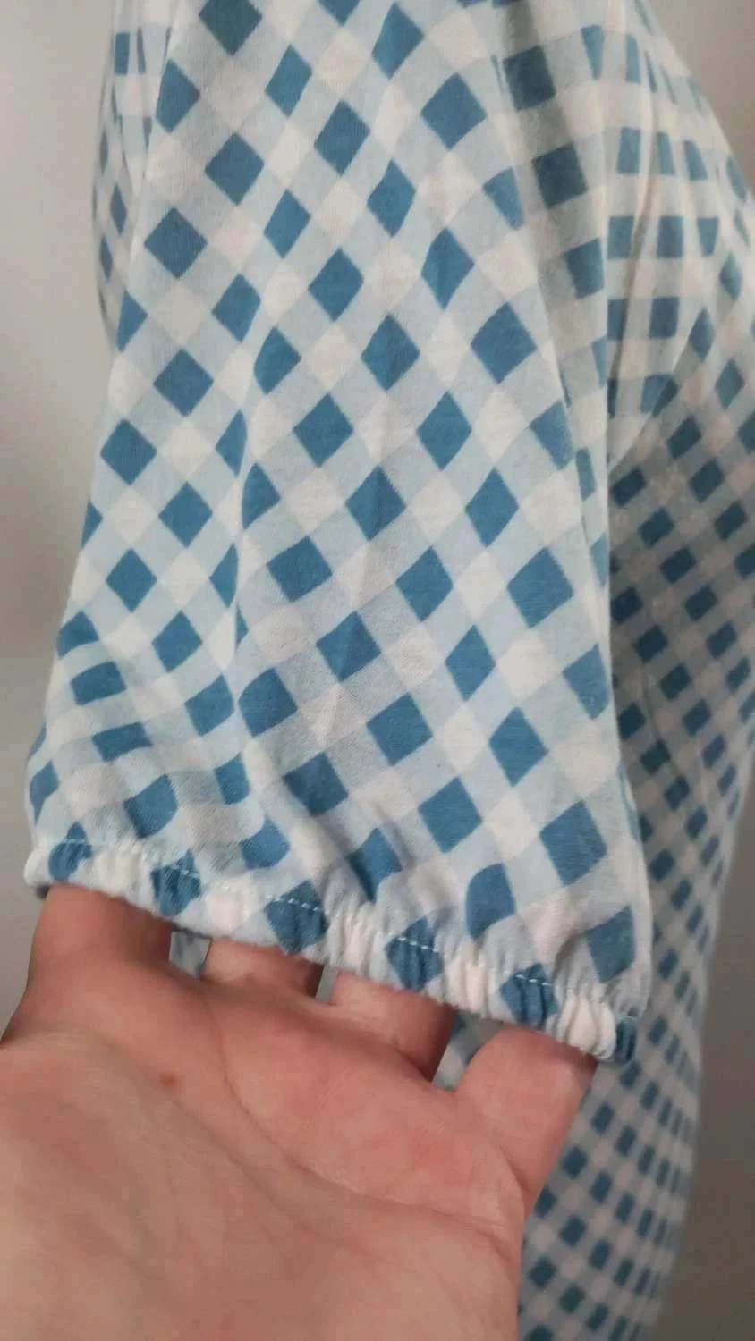 top caroll vichy bleu et blanc à volants - taille 40 - très bon état – Caroll – taille L / 40 / 12 4